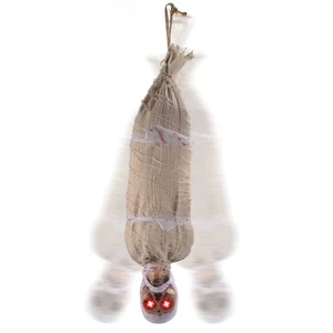 JOYIN 35" Halloween Animated Hanging Cocoon Corpse Decoration Dead Body Prop ... - Picture 1 of 7