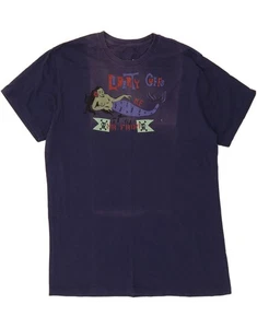 GAP Mens Graphic T-Shirt Top Large Navy Blue Cotton AW04 - Picture 1 of 3