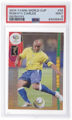 Copa Mundial Panini Alemania 2006 Roberto Carlos #56 PSA 9 Foto 1 de 2