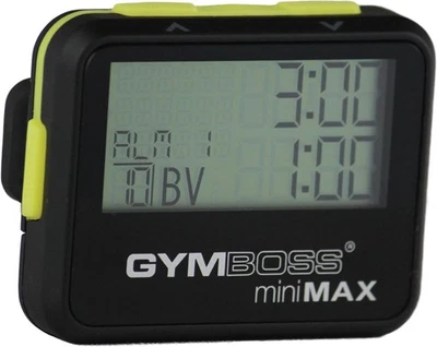 Gymboss Minimax Intervall Timer & Stoppuhr - Schwarz/gelb Softcoat - Bild 1 von 4