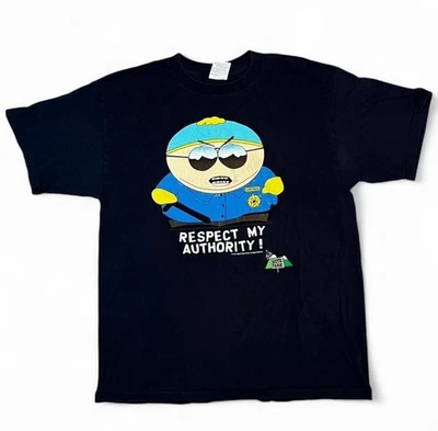 复古 1998 年南方公园喜剧中心卡特曼尊重我的权威 T 恤 XL — 第 1/4 张图片