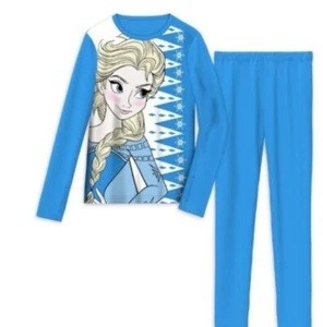 Climate Right Cuddl Duds NEW♈Girl's Warm Thermal Underwear size M(8-10~Frozen - Picture 1 of 3