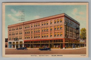 Postal Oregon Hotel Senator Salem Cancelar 1950 Sin Sello Lino - Imagen 1 de 2
