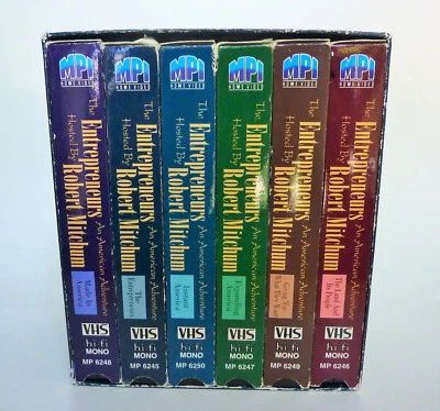 The Entrepreneurs Complete Set (VHS, 1992, 6-Tape Set) Robert Mitchum Ex-Library - Image 1 of 4