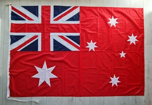 6x4ft Australia red ensign flag merchant sewn stitched embroidery nation civil - Picture 1 of 2