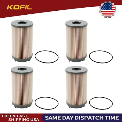 4 Filters Fuel Filter K37-1004 L9094F FS36401 For Peterbilt 389 579 Paccar MX13 Foto 1 de 4