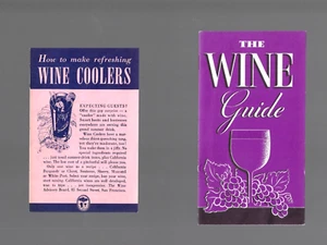 Vintage Sammlerstück 2er Set Wein Essen & Trinken Rezepthefte SCHÖN - Bild 1 von 2