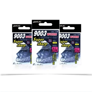 Ganchos de pesca BKK Super Sharp Texas Rig Bulkier Soft Cebo 9003 gusano - Imagen 1 de 21