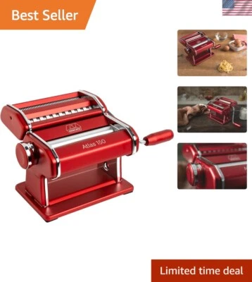 Authentic Atlas 150 Manual Pasta Maker - Includes Cutter & Easy Instructions - Image 1 of 4