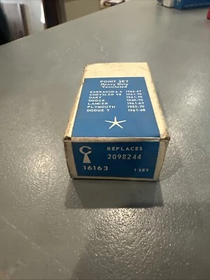 1962 63 64 65 66 67 68 69 CHRYSLER DODGE PLYMOUTH ЗАЖИГАНИЕ КОНТАКТ NOS 2098244 - Изображение 1 из 2