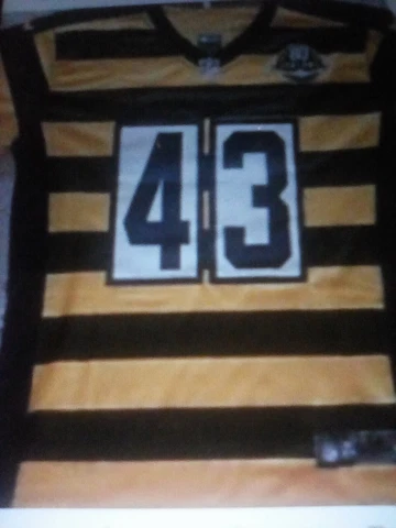 Troy Polamalu bumblebee Steelers jersey NWOT Tags size,52 RARE & TAILORED Cover