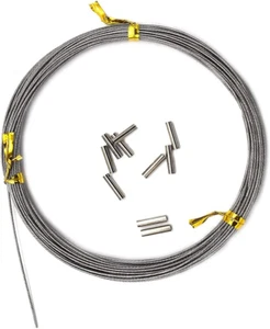 5LB-280LB 7 Strands Stainless Steel Wire Leader Nylon Coated-32.8Ft Fishing Lead - Picture 1 of 6
