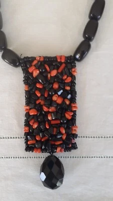 Collana Onice e Corallo - Immagine 1 di 4