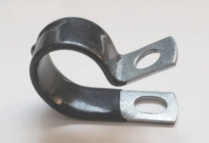 (10 pz) Morsetto 5/8" Acciaio Zincato 18GA Rivestito in Vinile per Cablaggio Tubi - Foto 1 di 1
