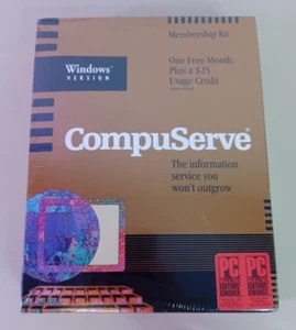 Vintage Windows Compuserve Version 1 Membership Kit PC Magazine Editor's Choice - Picture 1 of 14