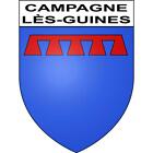 Campagne Les Guines 62 Ville Sticker Blason Ecusson Autocollant Adhesif