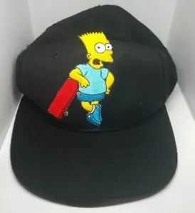 Vintage 1991 Matt Groening TM TCFFG Cap Hat Bart Simpson Simpsons Skateboard - Picture 1 of 12
