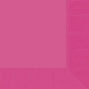 Bright Pink Lunch Napkins 40pk Flamingo Princess Fairy Birthday Party Serviettes - Picture 1 of 1
