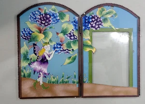 Stain Glass Picture Frame Blue Berry Faerie  4 x 6 ( PURPLE FAIRY) - Picture 1 of 1