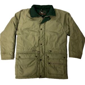 Field Stream Khaki Parka Down Filled Green HUNTING Field Coat Winter Jacket M