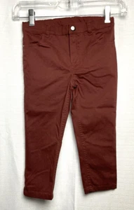 Tommy Bahama Kids Cotton Blend Adjustable Waist Pants Size 4T Rust Brown B*O - Picture 1 of 4