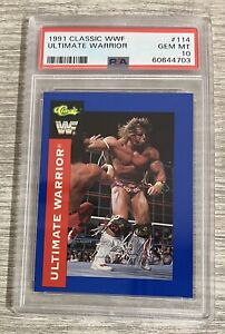 1991 Classic WWF Wrestling #114 Ultimate Warrior PSA 10 GEM MINT POP 5 G15
