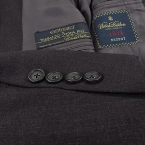Giacca Brooks Brothers 1818 40R Regent grigio antracite lana estrato made in USA - Foto 1 di 19