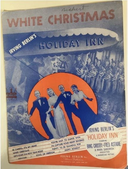 1942 Irving Berlin's White Christmas Bing Crosby Holiday Inn partituras piano Foto 1 de 1