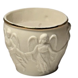 3 D Angel TEALIGHT CANDLE HOLDER With Candle (2.5 inches tall 2/34 wide) - Picture 1 of 8