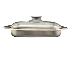 AMC Auflaufform Lasagnera Servierschale Edelstahl Servierplatte Hochwertigem # - Bild 1 von 4