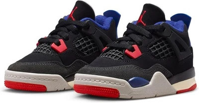 Toddler's Jordan 4 Retro OG Black/Fire Red-Deep Royal Blue (IB4387 003) - Image 1 of 4
