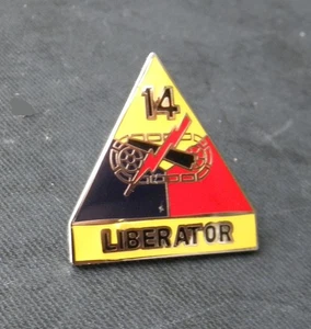 ARMY 14th ARMORED DIVISION LIBERATOR USAR LAPEL PIN BADGE 1 INCH - Picture 1 of 2