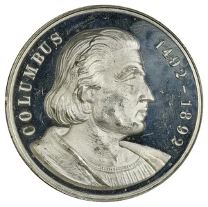 1892-CHICAGO HK-224, Eglit 207, Columbian Expo, Landing of Columbus, PCGS MS-62 - Picture 1 of 5