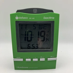 Datexx Exacttime Atomic Desk Alarm Clock w/Temp., Day & Date  DRC605 - Picture 1 of 2