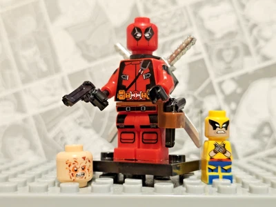Lego Marvel Superheroes X-Men Deadpool Minifigure - Image 1 of 4