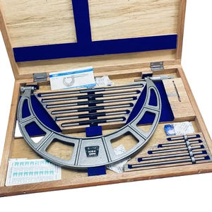 NSK A29715 Outside Micrometer Interchangeable Set 6"-12" .001" - Japan - NICE - Picture 1 of 18