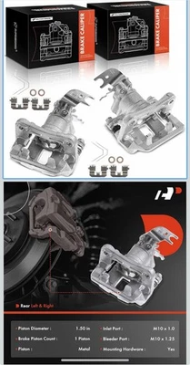 A-Premium 2x Rear Brake Caliper with Bracket for Acura TSX Honda Accord 08-14 - Image 1 of 4