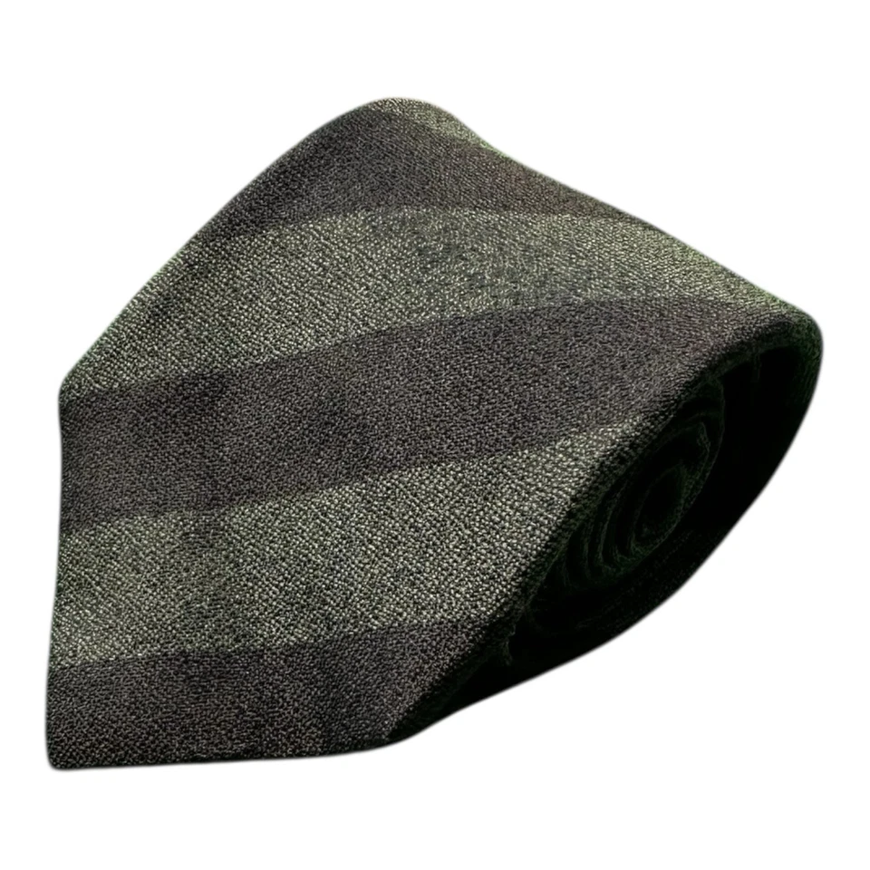 Isaia Napoli Green Brown 7 Fold Pure Silk Men’s The 3.5 Inch Width  - Image 1 of 4