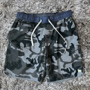 Vuori Banks Shorts V Cycled 4 Way Stretch Mens L Grey Gym Performance Active - Picture 1 of 17