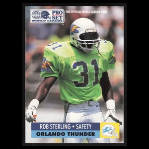 Rob Sterling #118 1991 Pro Set WLAF Orlando Thunder Football Card NFL NM - Picture 1 of 3