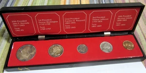 Presidential 1964 Silver Coin Set  SnapOpenBox 90% Silver Toning📸AS PICTURED📸 - Picture 1 of 12