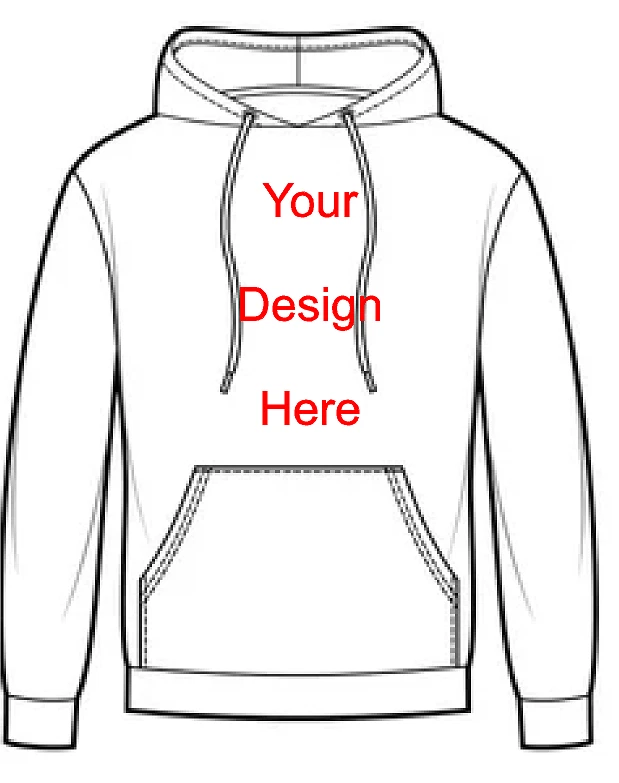 Sudadera con Capucha Unisex Personalizada Estampada Personalizada Gráfico Logo Texto Nombre Foto 1 de 1