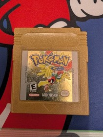Pokemon Gold Version (Nintendo Game Boy Color, 2000) Authentic Untested 