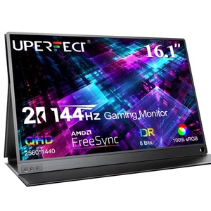 Używany |16,1" 144Hz Monitor gamingowy 2560x1440 Przenośny monitor Ekran IPS - Zdjęcie 1 z 6