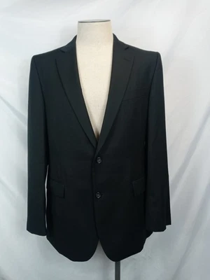 Traje Chaqueta Blazer Stafford Viaje Mezcla Lana 42 Largo Negro Calce Clásico Separado Foto 1 de 4