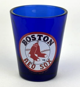 Boston Red Sox Logo Cobalt Blue 1-1/2 oz Shot Glass  - Picture 1 of 5