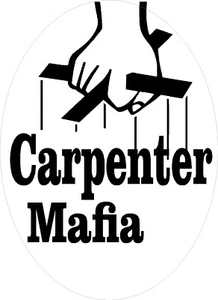 Carpenter mafia hard hat sticker, CC-35 - Picture 1 of 1