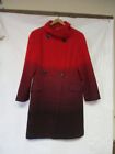 Worthington Red Ombre - Wool Blend Dress Coat - Size S