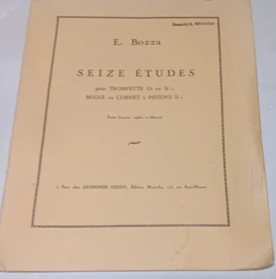 Seize (16) ETUDES pour Trumpet in Bb or C, Bugle, Cornet in Bb / Eugene Bozza - Image 1 of 2
