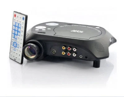 Latest LED Multimedia Projector with DVD Movie Player 320*240 60 ansiLumens500:1